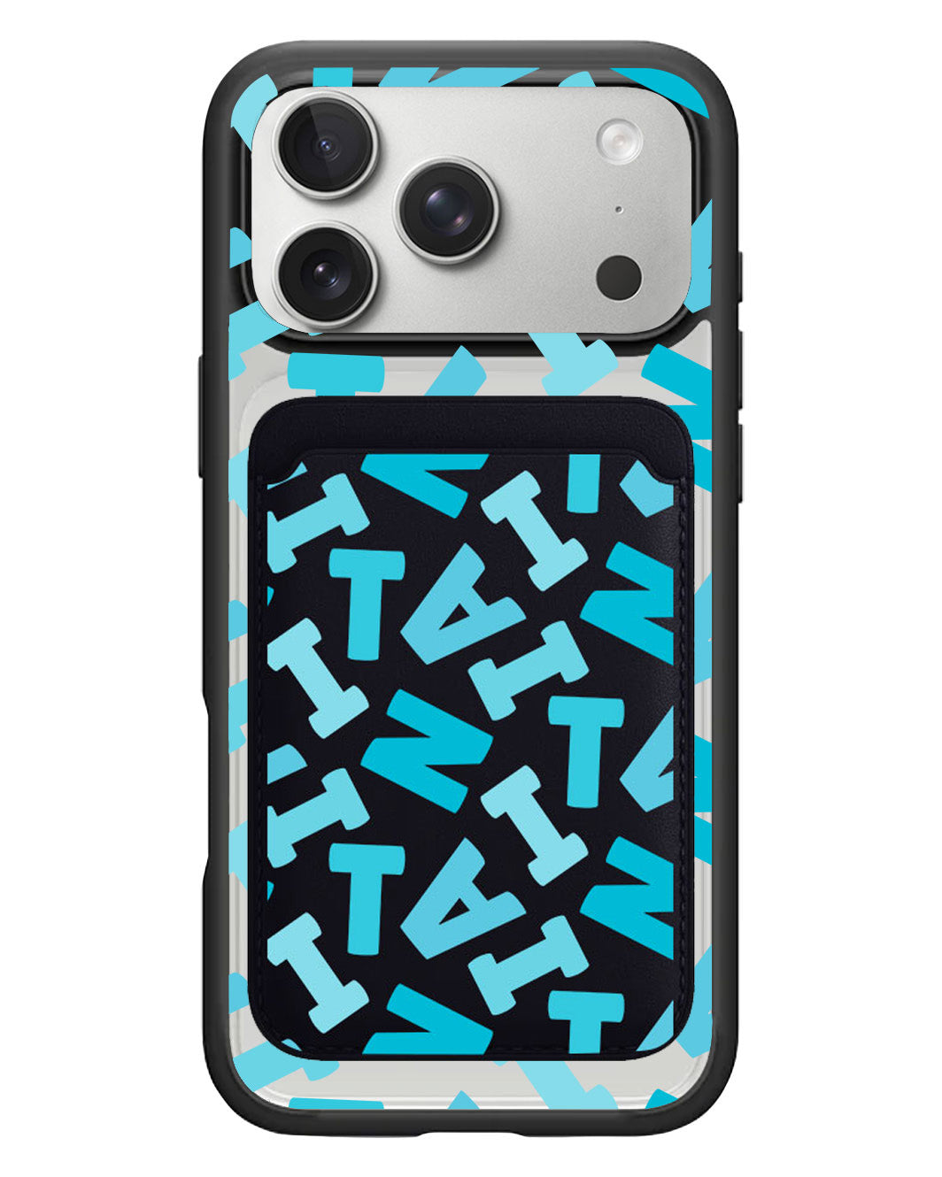 iPhone Magnetic Wallet Case - Scattered Monogram 5.0