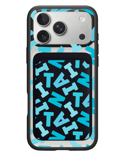 iPhone Magnetic Wallet Case - Scattered Monogram 5.0