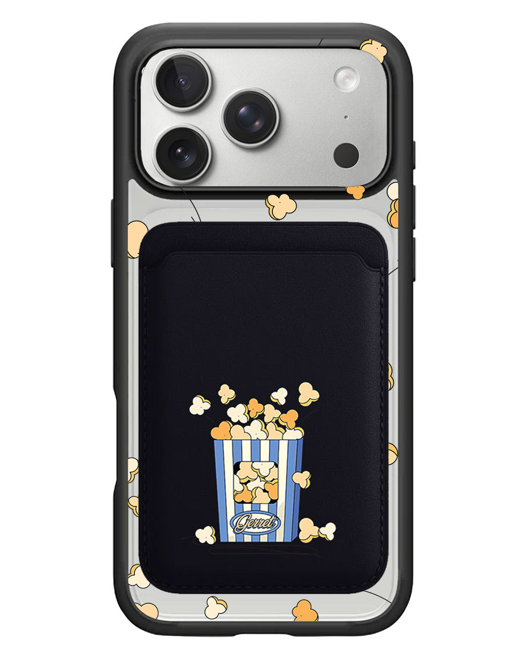 iPhone Magnetic Wallet Case - Popcorn