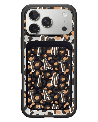 iPhone Magnetic Wallet Case - Leopard Monogram 2.0
