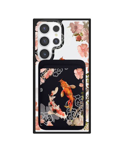 Android Magnetic Wallet Case - Oil Painting Koi