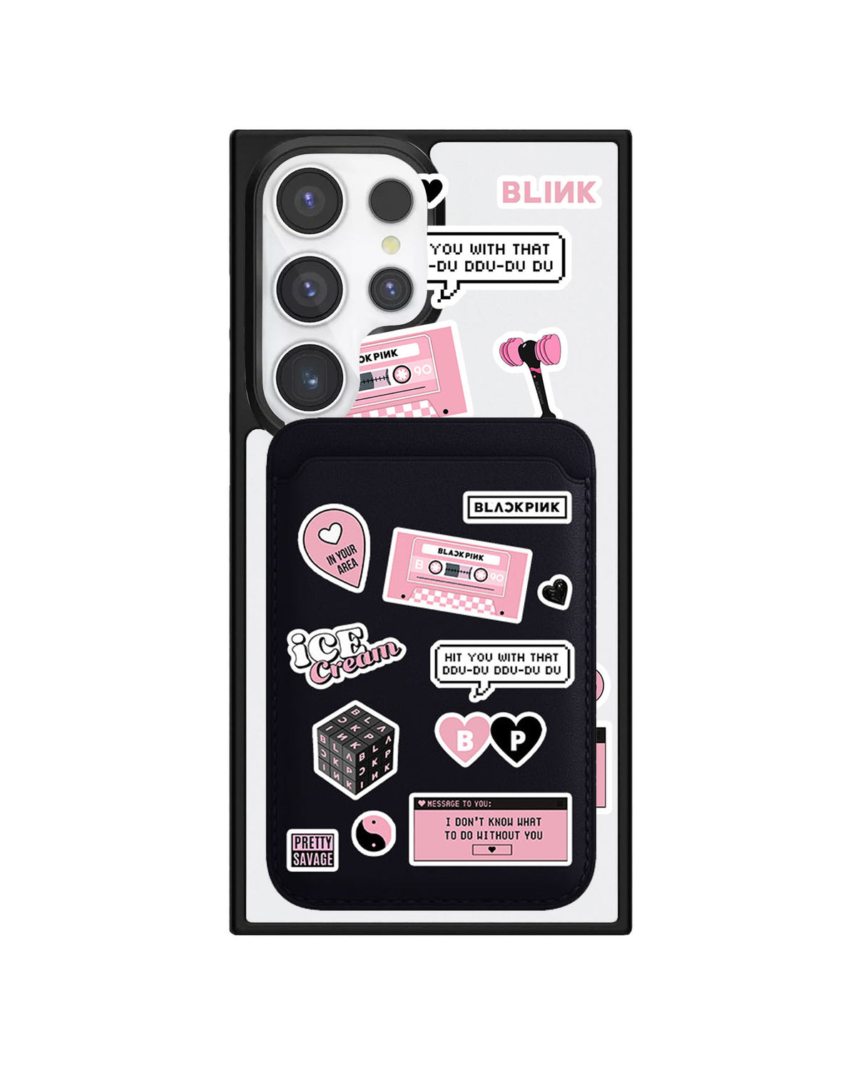 Android Magnetic Wallet Case - Blackpink Sticker Pack