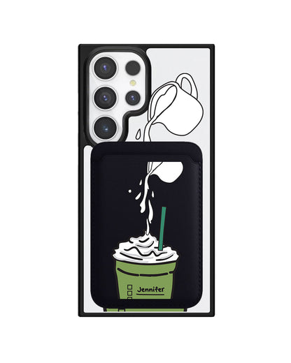 Android Magnetic Wallet Case - Frappe Matcha