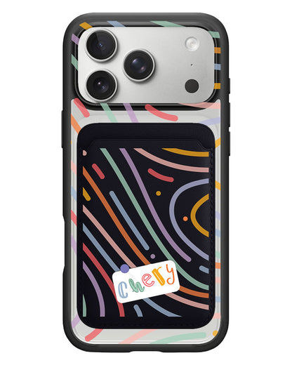 iPhone Magnetic Wallet Case - Doodle Monogram 2.0