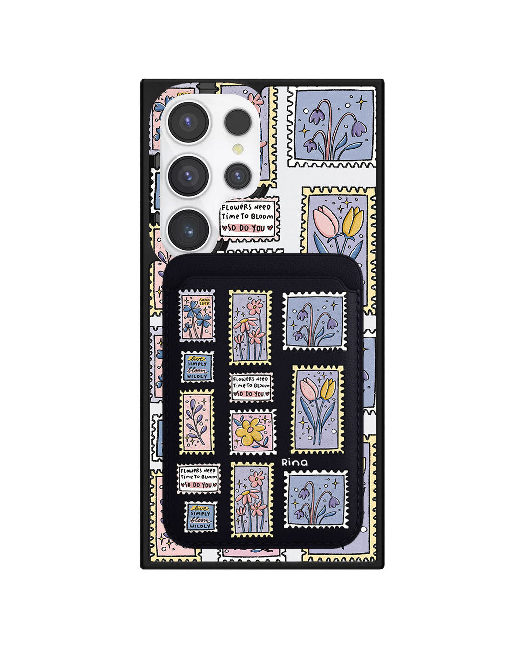 Android Magnetic Wallet Case - Time to Bloom