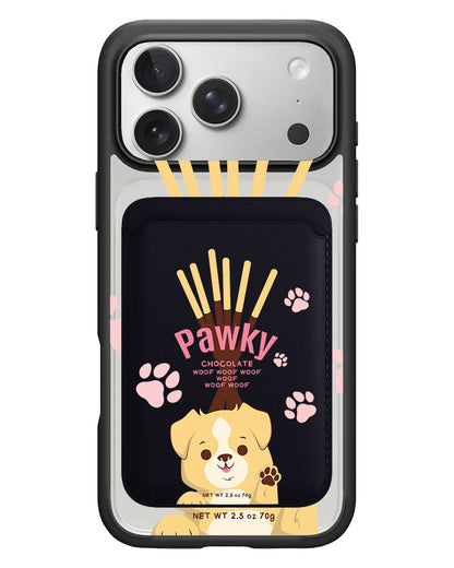 iPhone Magnetic Wallet Case - Pawky Dog