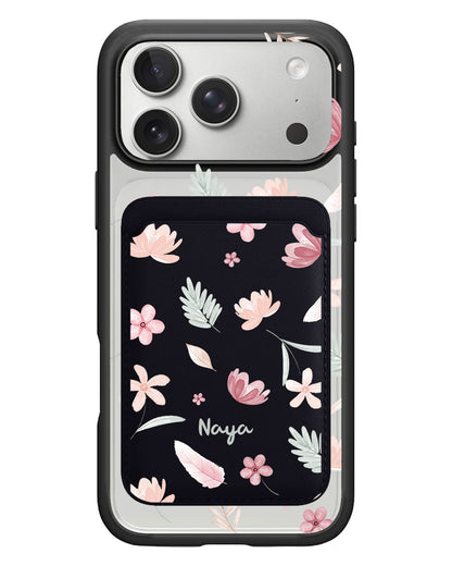 iPhone Magnetic Wallet Case - Wild Flower