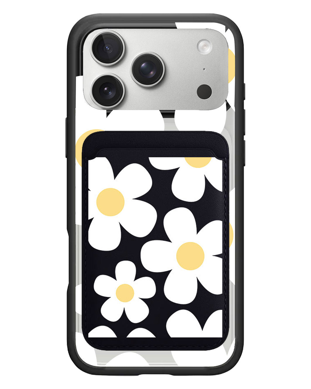 iPhone Magnetic Wallet Case - Daisy 1.0