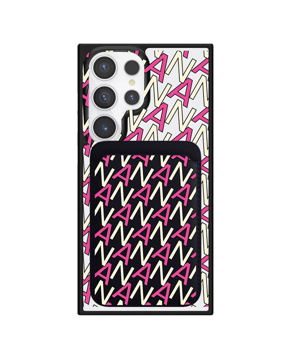 Android Magnetic Wallet Case - Initial Monogram 6.0