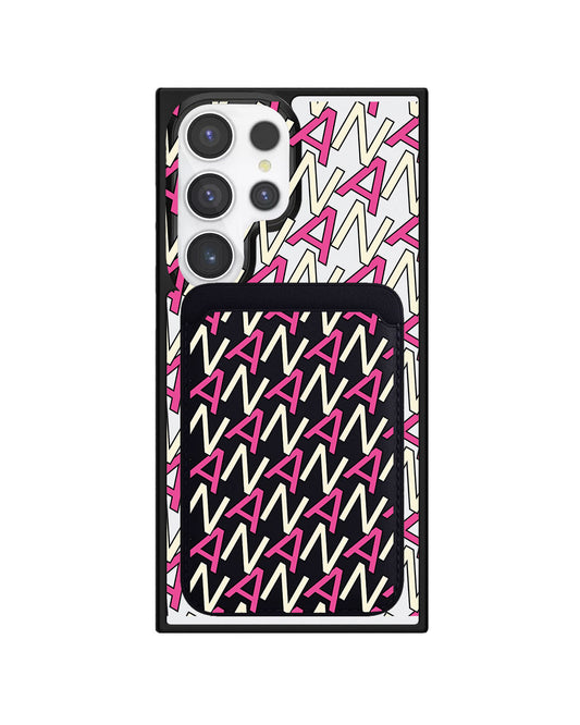 Android Magnetic Wallet Case - Initial Monogram 6.0