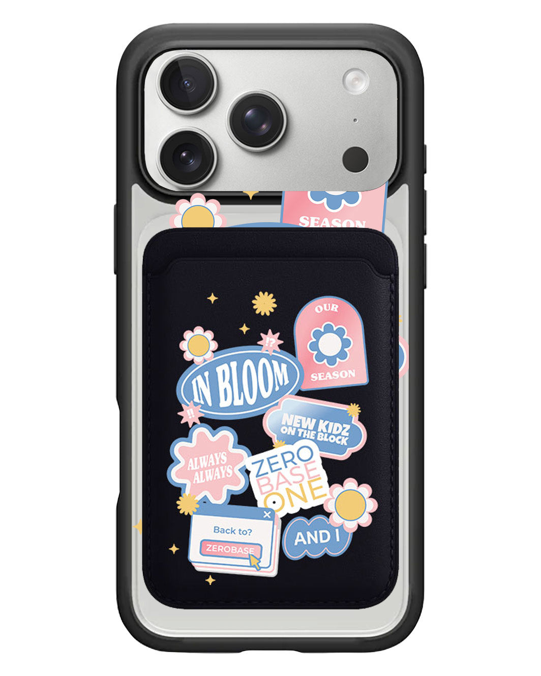 iPhone Magnetic Wallet Case - Zerobaseone Song Sticker Pack