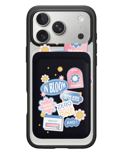 iPhone Magnetic Wallet Case - Zerobaseone Song Sticker Pack