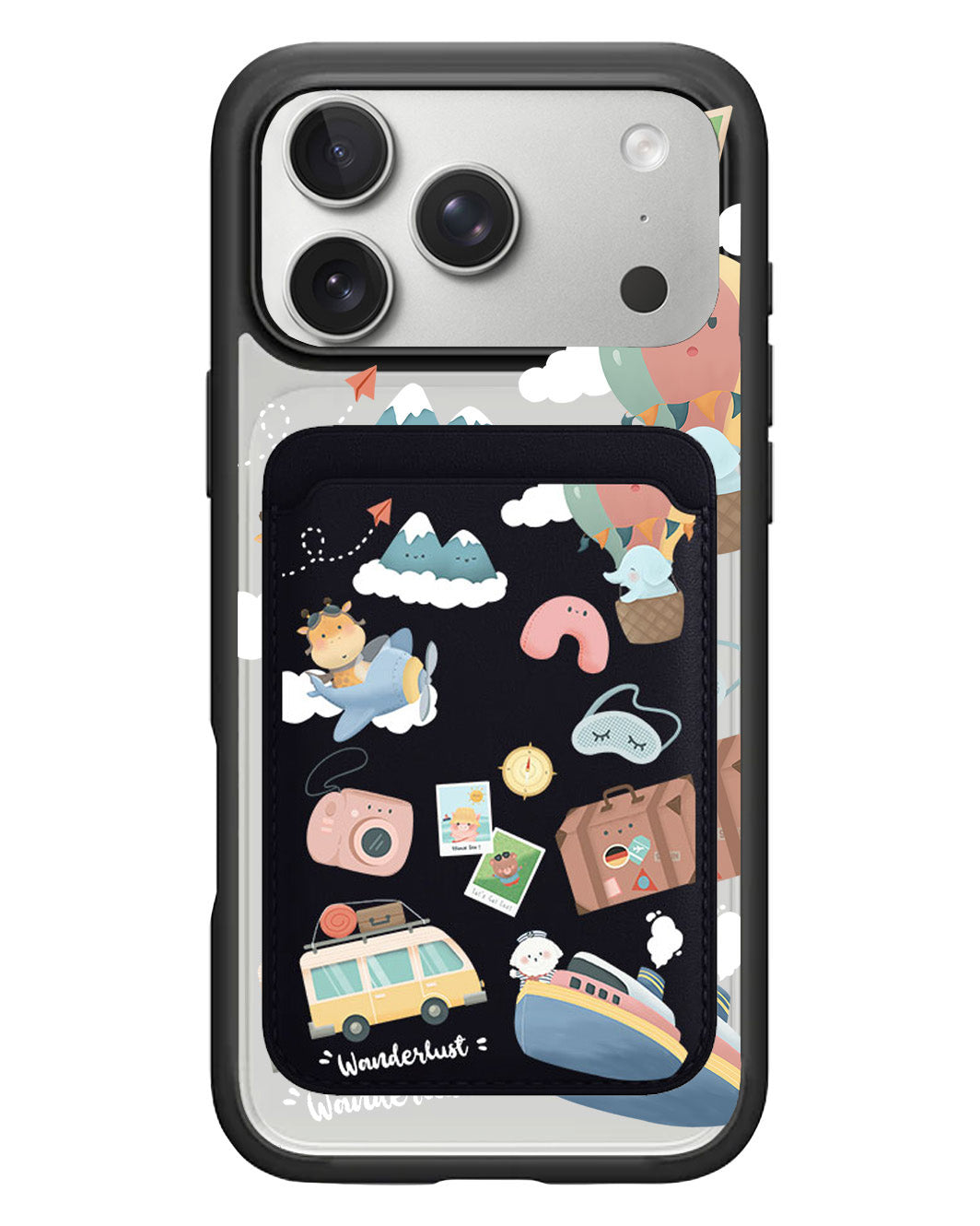 iPhone Magnetic Wallet Case - Travel