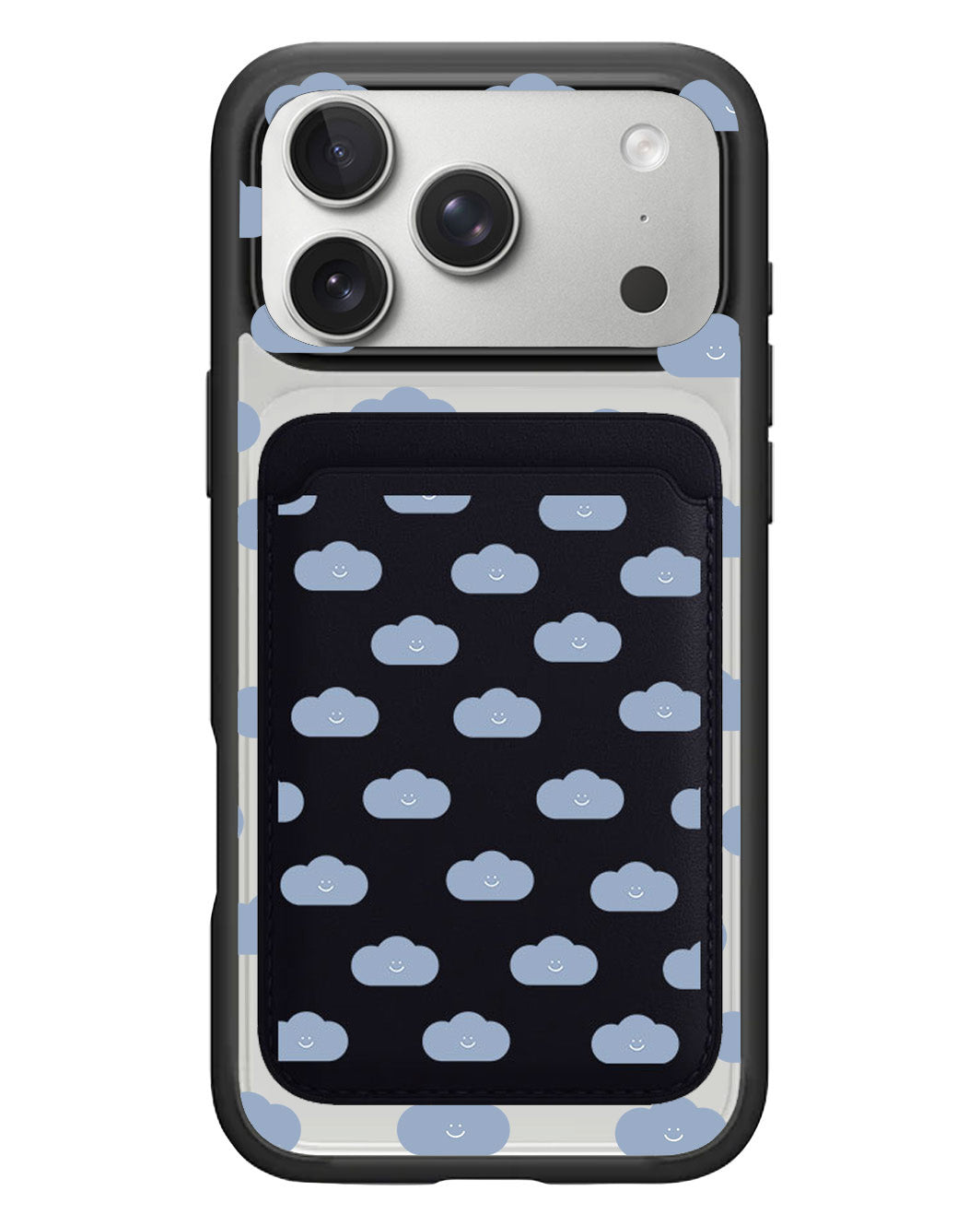 iPhone Magnetic Wallet Case - Dark Cloud