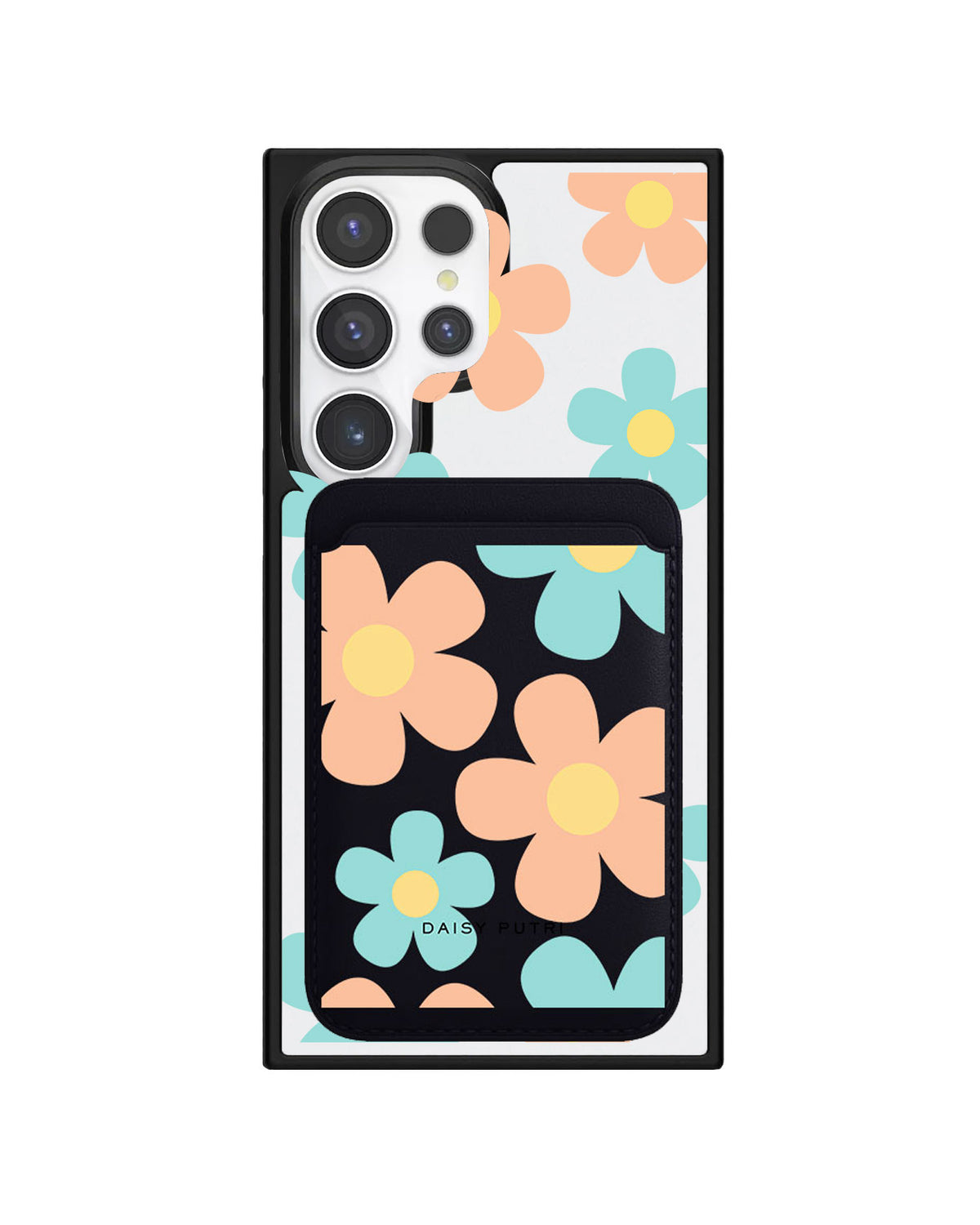 Android Magnetic Wallet Case - Daisy Daze