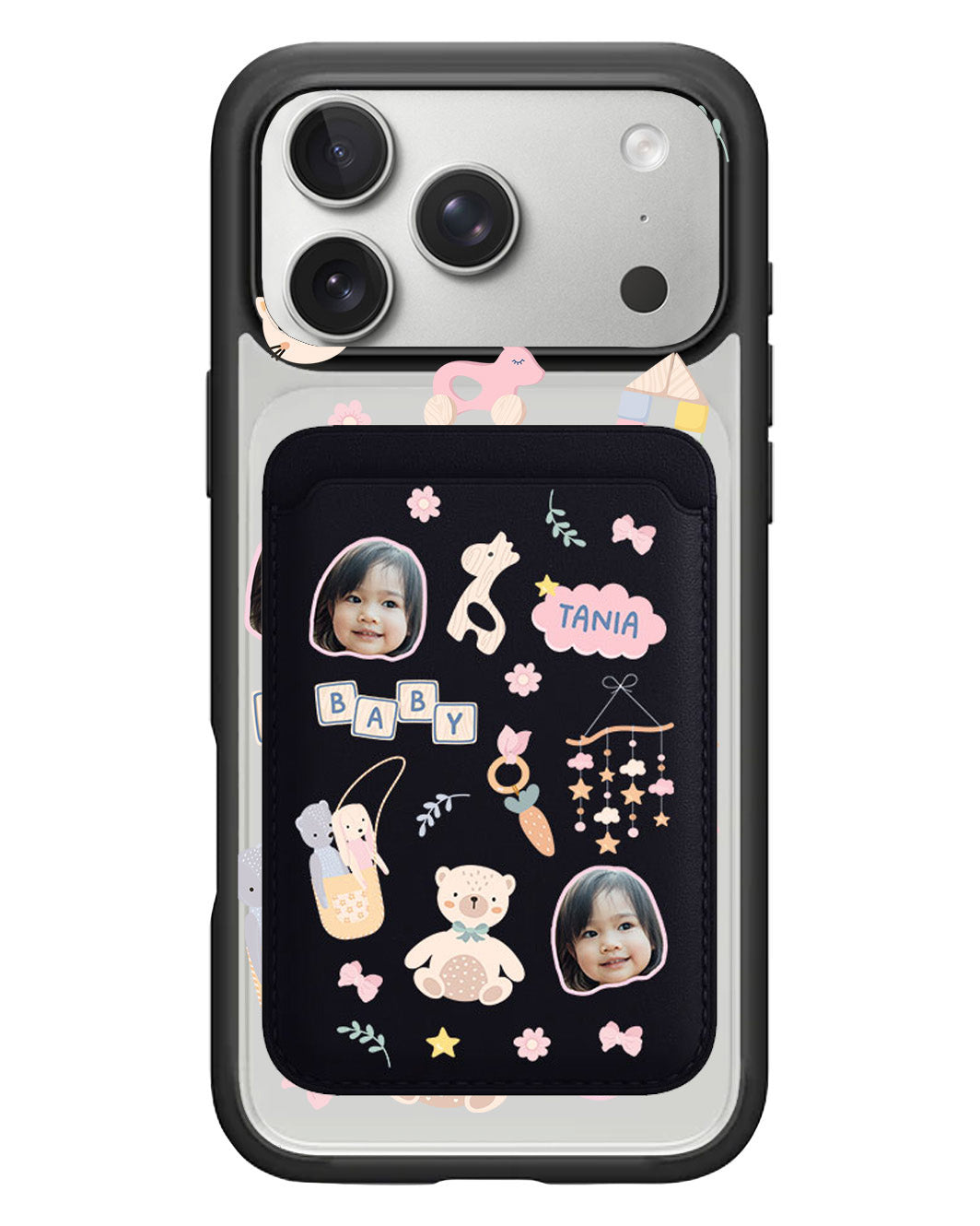 iPhone Magnetic Wallet Case - Face Grid Girl Toys