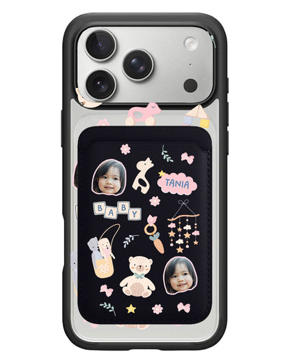 iPhone Magnetic Wallet Case - Face Grid Girl Toys