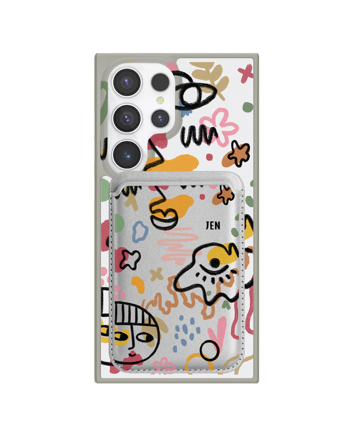 Android Magnetic Wallet Case - Abstract 3.0