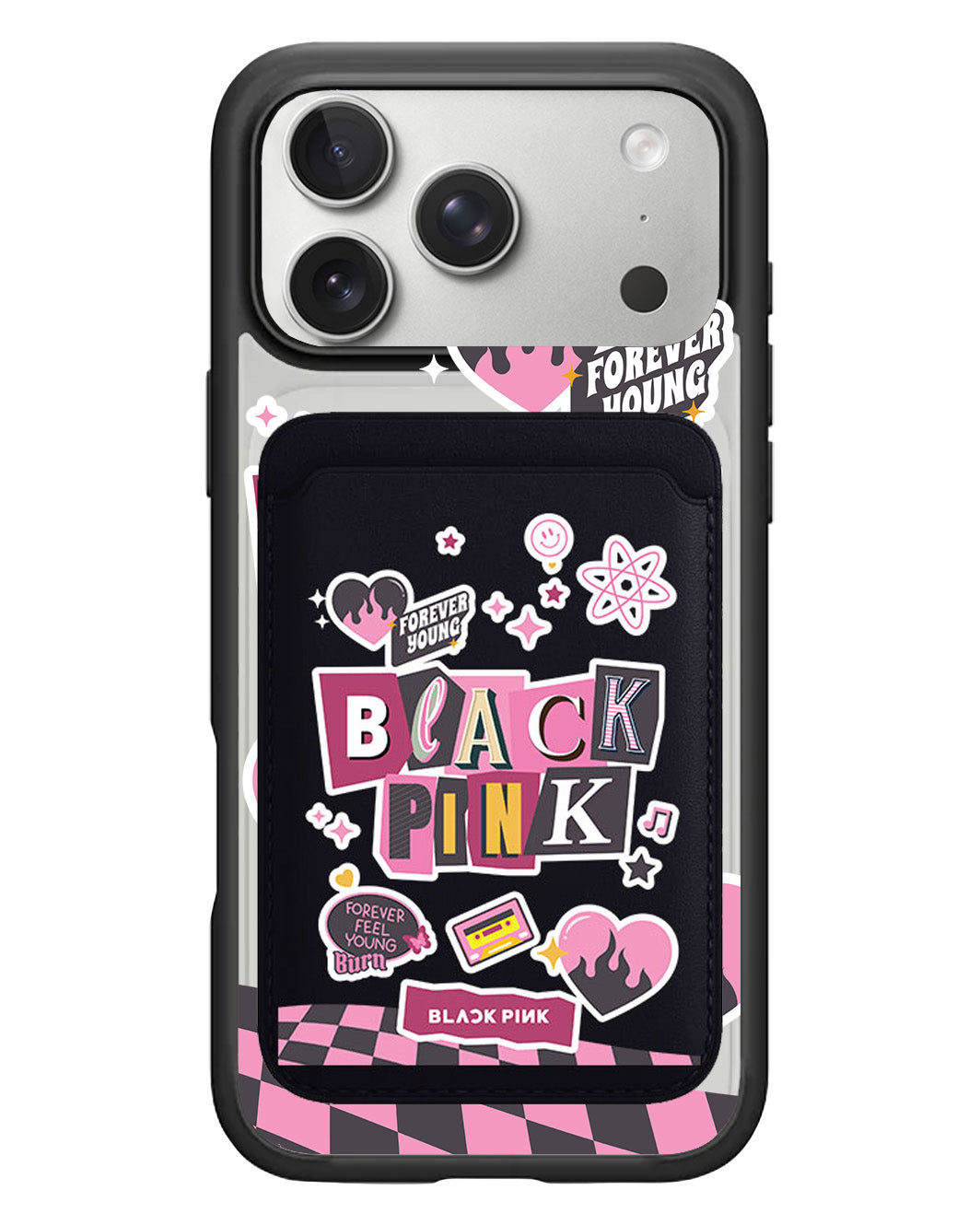 iPhone Magnetic Wallet Case - Blackpink Forever Young