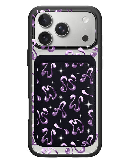 iPhone Magnetic Wallet Case - Chrome Monogram 4.0