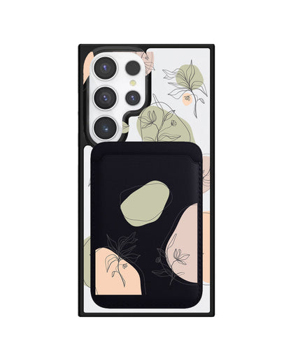 Android Magnetic Wallet Case - Sketchy Flower