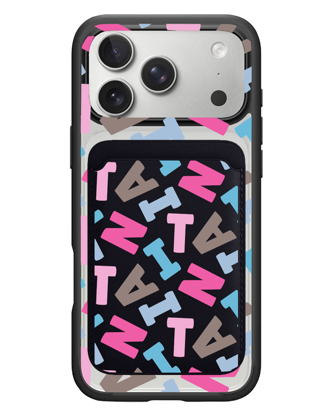 iPhone Magnetic Wallet Case - Scattered Monogram 2.0