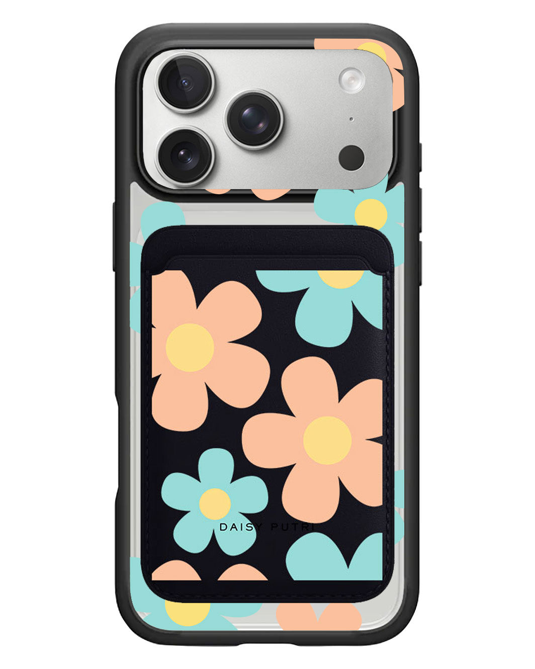 iPhone Magnetic Wallet Case - Daisy Daze