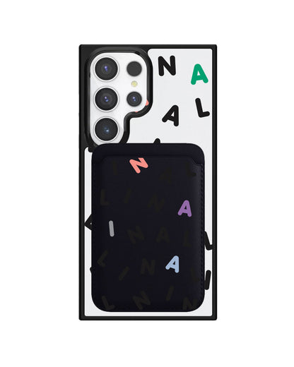 Android Magnetic Wallet Case - Monogram 2.0 Hitam