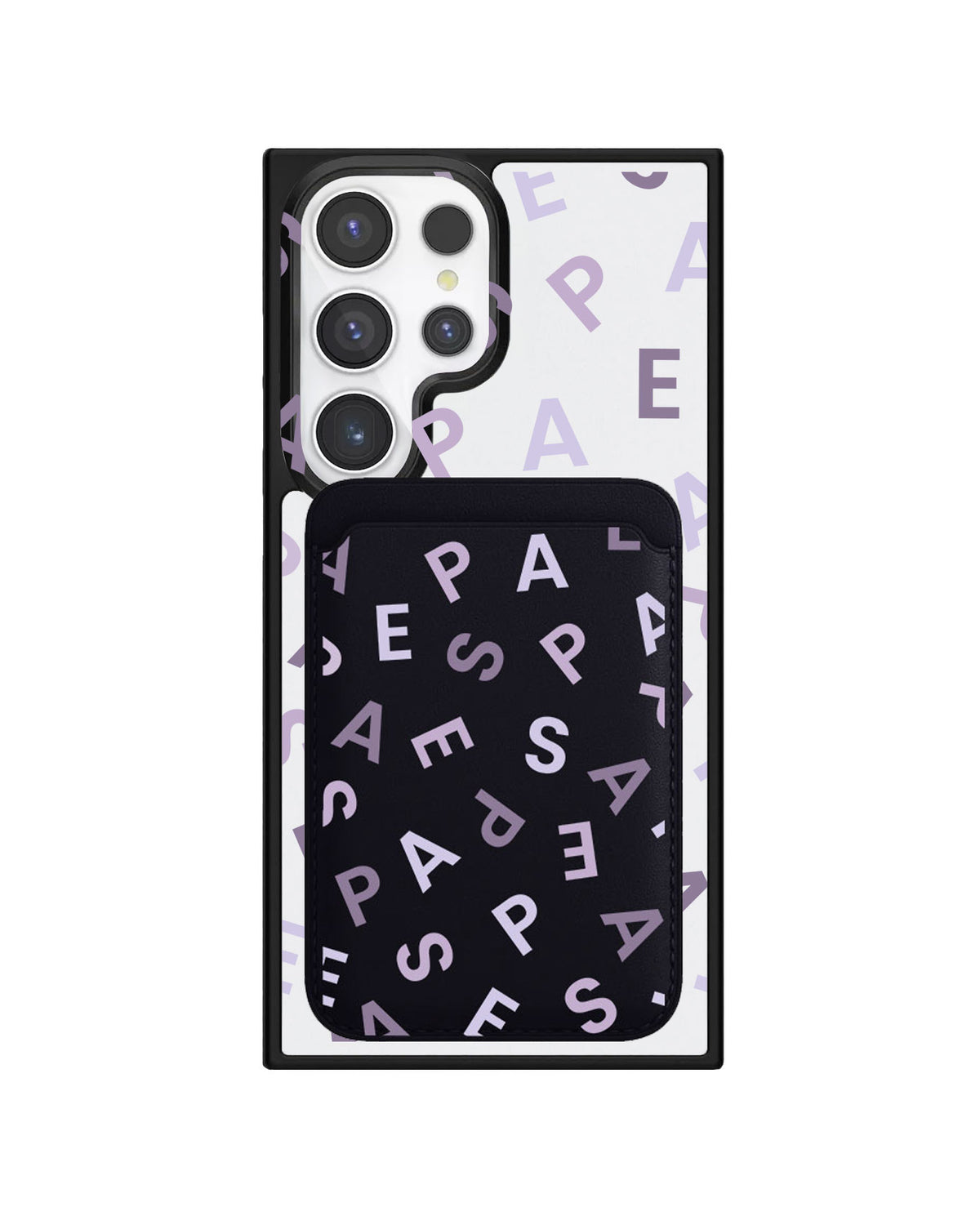 Android Magnetic Wallet Case - Aespa Monogram