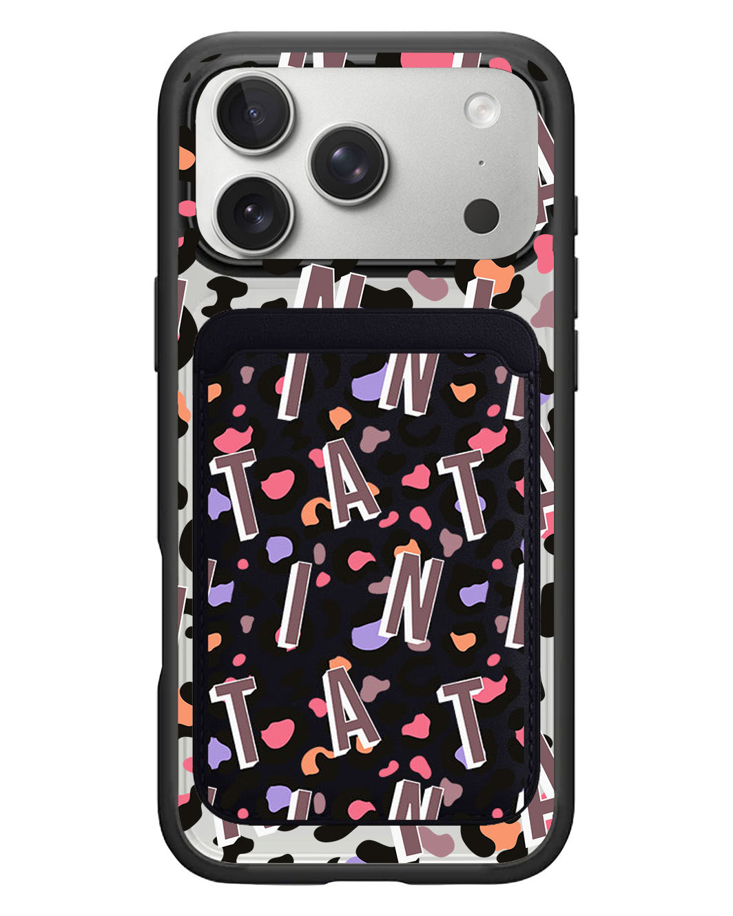 iPhone Magnetic Wallet Case - Leopard Monogram 5.0