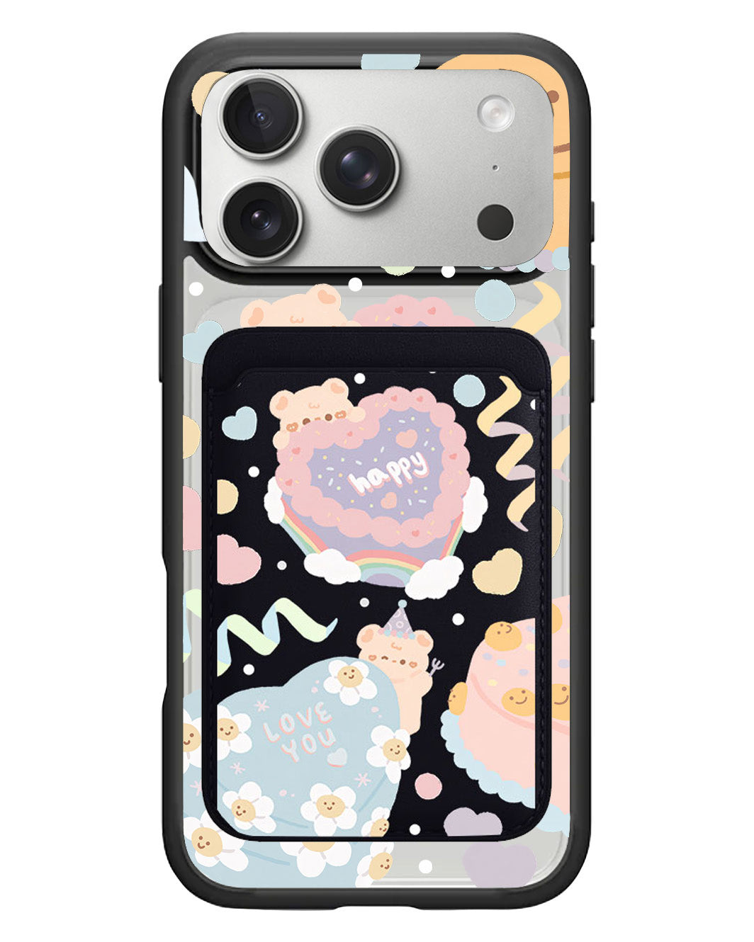 iPhone Magnetic Wallet Case - Cake Party