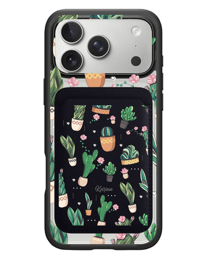 iPhone Magnetic Wallet Case - Cactus 3.0