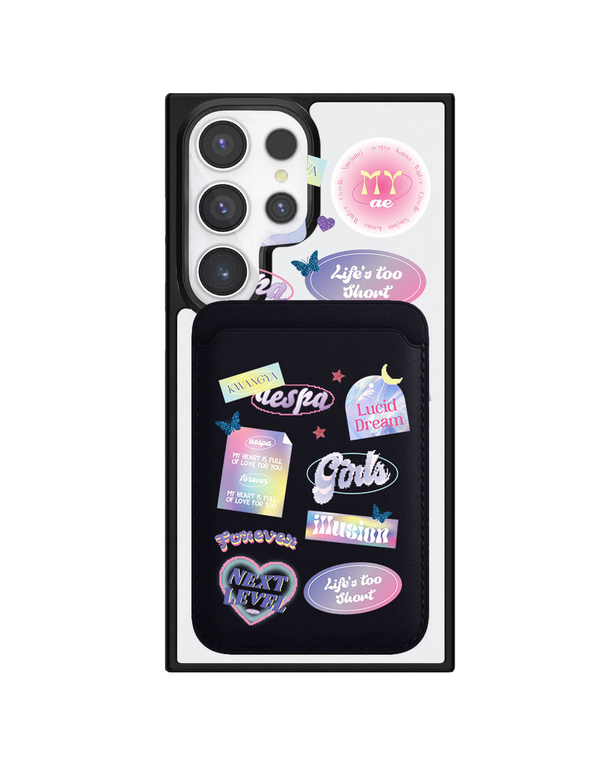 Android Magnetic Wallet Case - Aespa Girls Pack