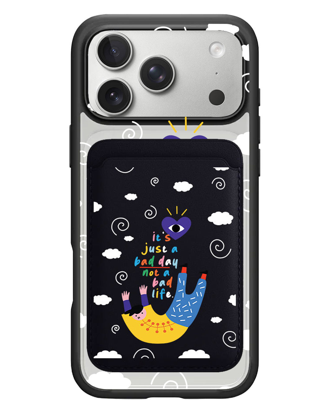 iPhone Magnetic Wallet Case - Bad Day