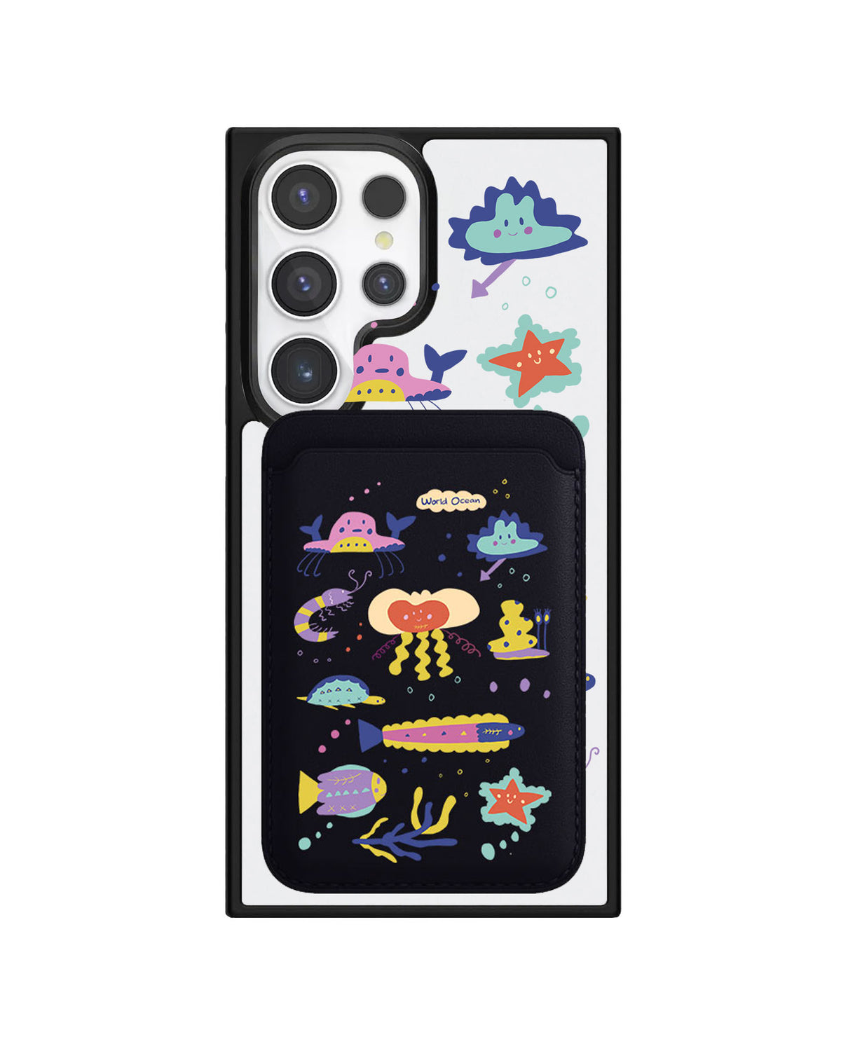Android Magnetic Wallet Case - Ocean world