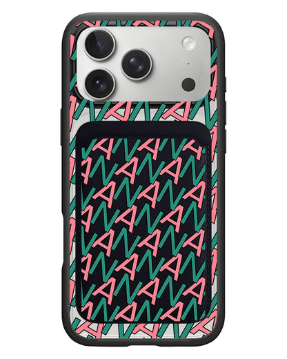 iPhone Magnetic Wallet Case - Initial Monogram 7.0