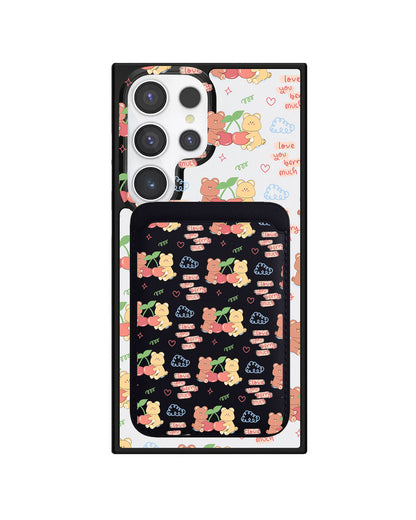 Android Magnetic Wallet Case - Cherry Bear