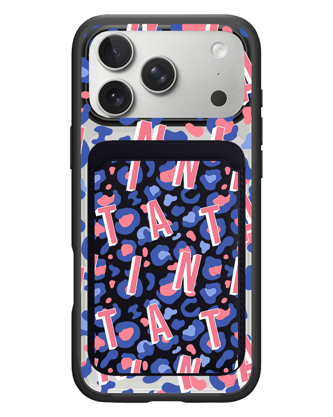 iPhone Magnetic Wallet Case - Leopard Monogram 1.0