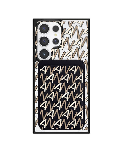 Android Magnetic Wallet Case - Initial Monogram 4.0