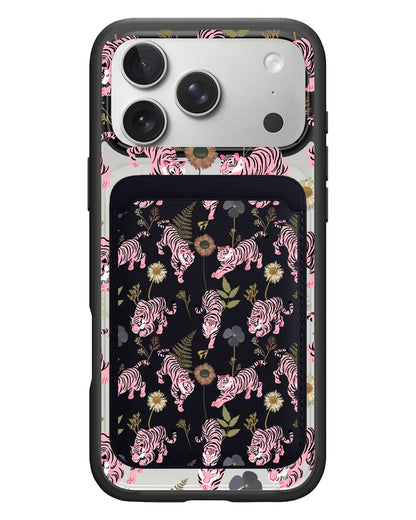 iPhone Magnetic Wallet Case - Tigre Rosa