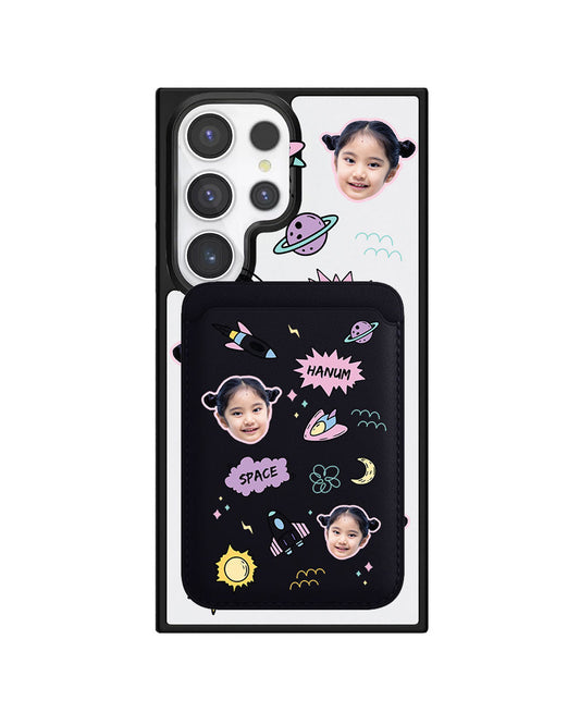Android Magnetic Wallet Case - Face Grid Space