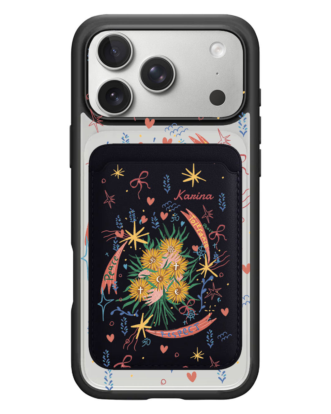 iPhone Magnetic Wallet Case - Peace