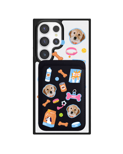 Android Magnetic Wallet Case - Pet Grid Puppy Sweet Treats