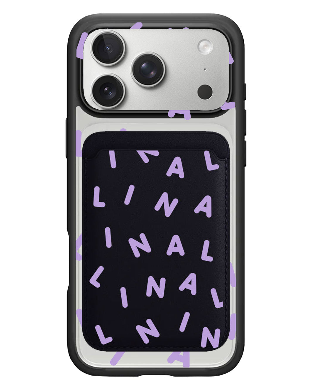 iPhone Magnetic Wallet Case - Monogram 2.0 Ungu