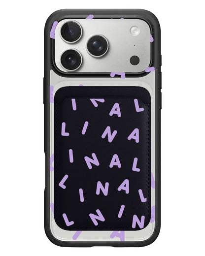 iPhone Magnetic Wallet Case - Monogram 2.0 Ungu
