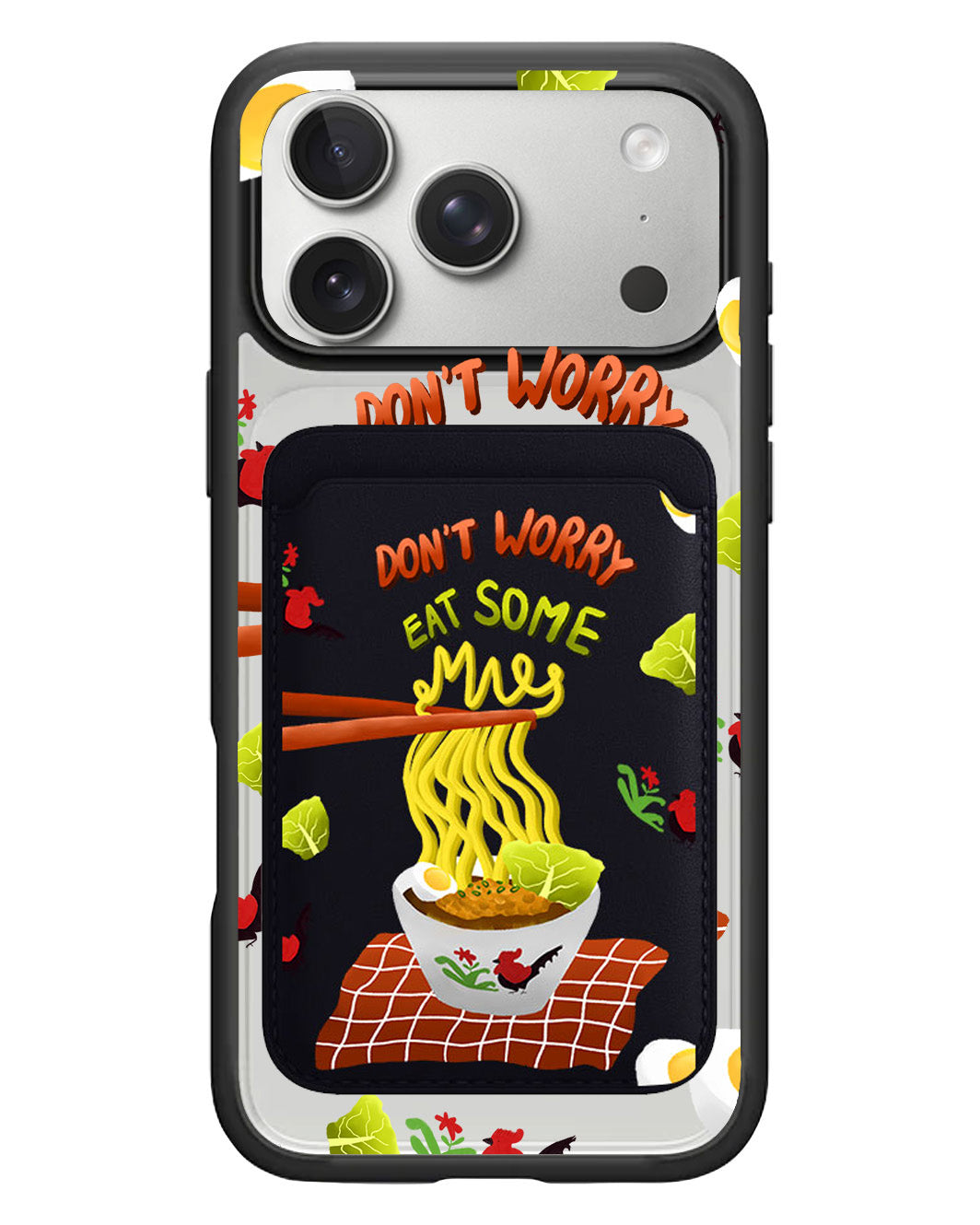 iPhone Magnetic Wallet Case - Go Eat Some Mie
