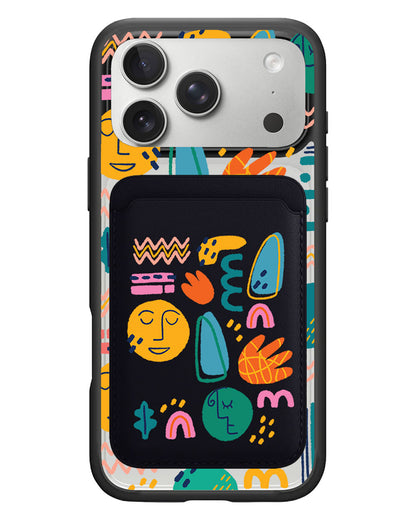 iPhone Magnetic Wallet Case - Silent Art