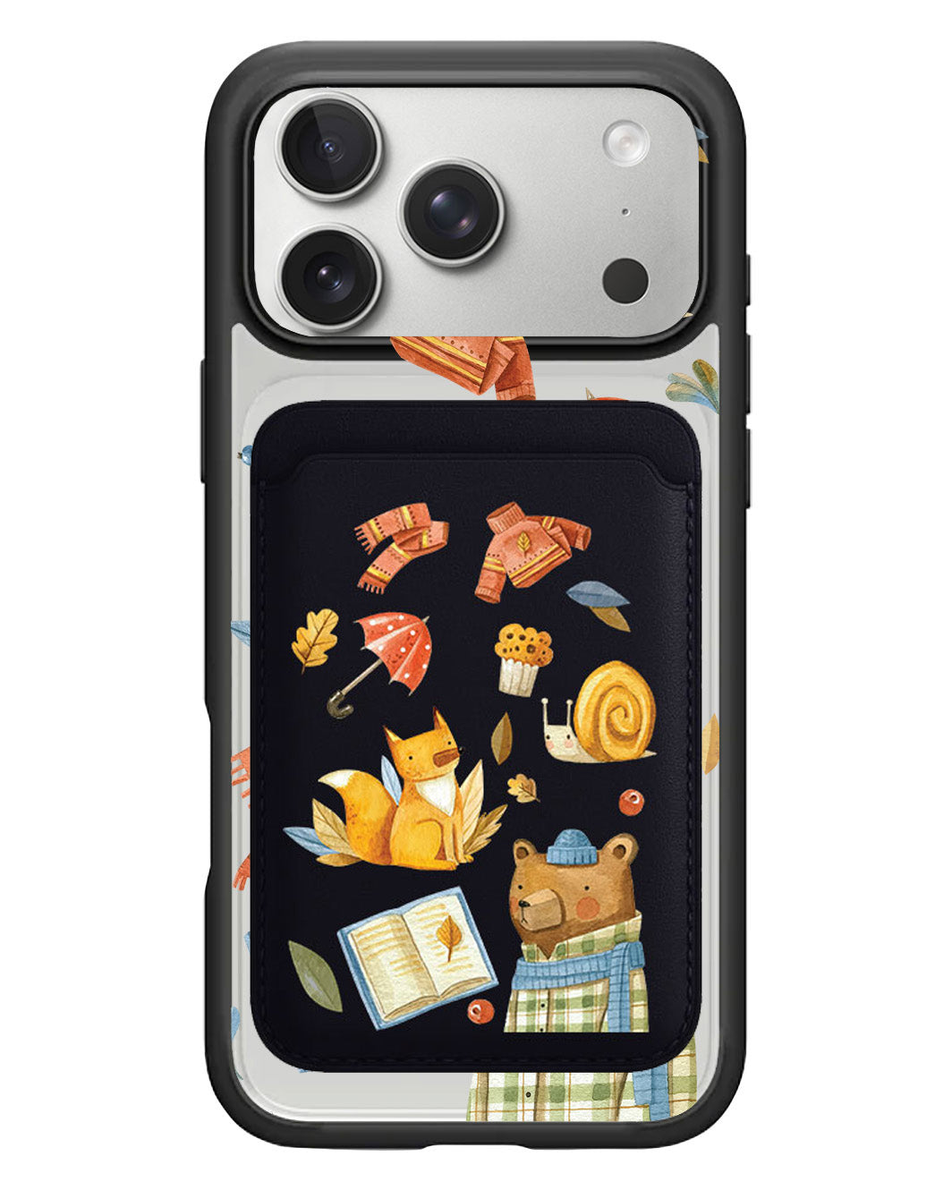 iPhone Magnetic Wallet Case - Bear & Fox