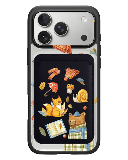 iPhone Magnetic Wallet Case - Bear & Fox