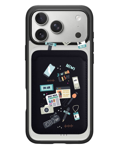 iPhone Magnetic Wallet Case - Journalism